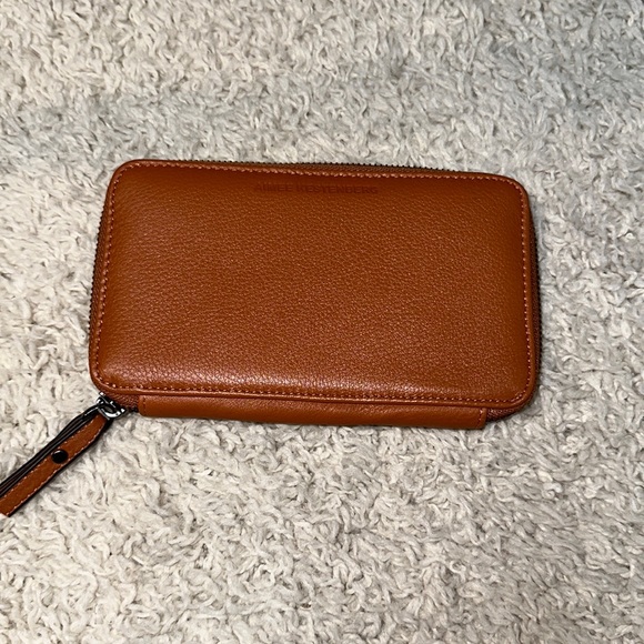 Aimee Kestenberg Handbags - Aimee Kestenberg Cognac Leather Zippy Wallet
